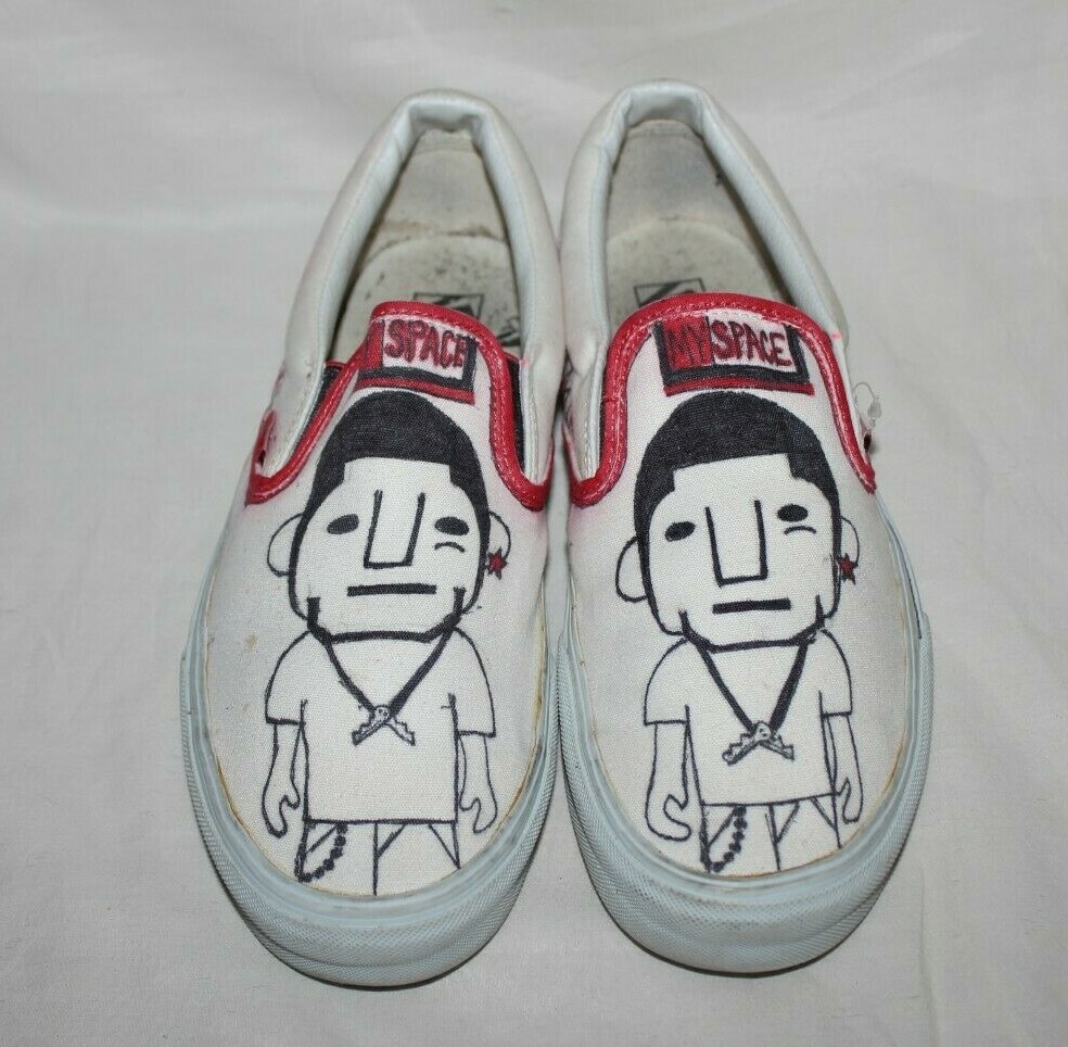 Harry Potter Shoes Slip On Vans Hand Painted AMAZING Size 8.5 Men 10 Women