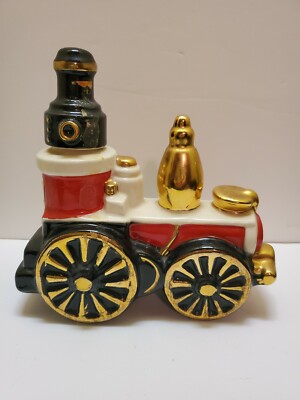Ezra Brooks Whiskey Decanter Steam Engine Railroad Train Decanter 1971