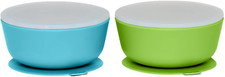 Silicone Suction Bowls for Babies Leakproof Silicone Lids Ultra-Durable Set of 2
