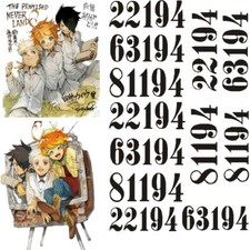 Tatuaggio collo cosplay temporaneo The Promised Neverland Yakusoku Emma Norman