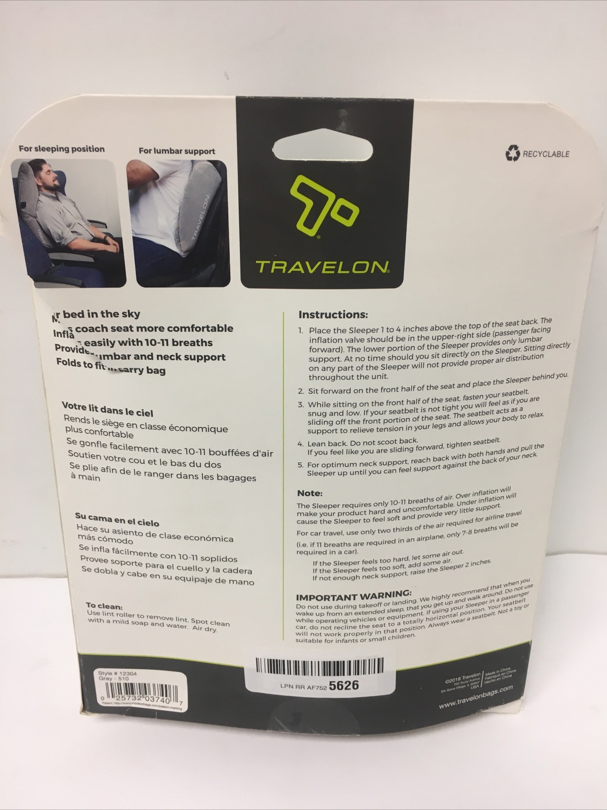 travelon first class sleeper