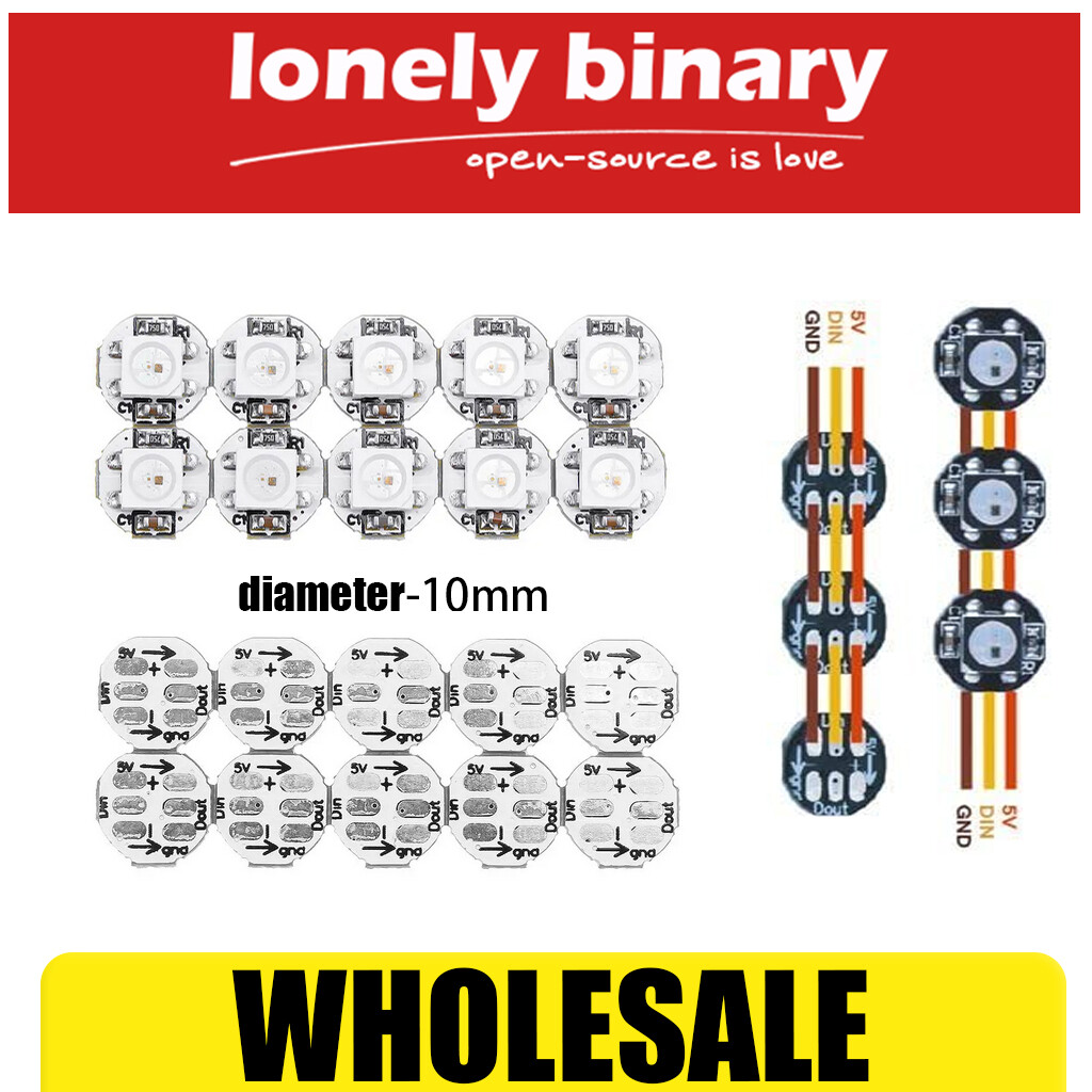 5V Individual Addressable RGB LED NeoPixel Dot LED for Arduino UNO R3 WS2812