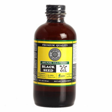 Black Seed Oil 4 oz - 100 Pure Cold Pressed Unrefined Cumin Nigella Sativa HBN