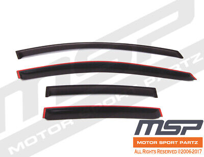 Details about / Out Channel Window Visors Rain Guard Sunroof 5pcs For Toyota Echo Sedan 2000-05