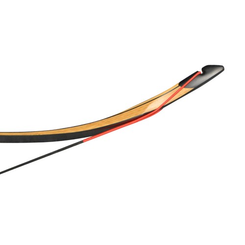 Arco recurvo tradicional de 55" 20-50 lb hecho a mano tiro con arco caza tiro al aire libre - Imagen 4 de 12