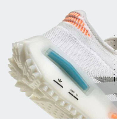adidas gazelle silver green womens Adidas NMD_R1 Cloud White Orange– Hype Stew Sneakers Detroit main image 0