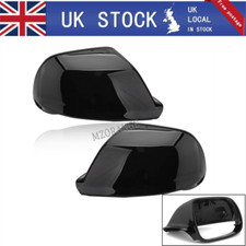 2x For Audi Q5 / SQ5 8RB 2009- 2016 Q7 Gloss Black Wing Mirror Cover Cap Housing