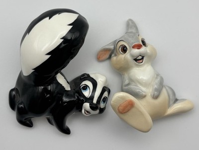 VTG Walt Disney Co. Schmid Rare Thumper & Flower Ceramic Figurines Wall Decor