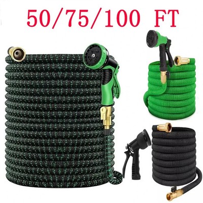 5X Stronger Deluxe Heavy Duty Expandable Flexible Garden Water Hose (50ft,100ft)