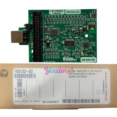1 Pc. New NI USB-6009 OEM Multifunctional DAQ Card 193132-03
