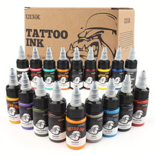 18 colors Long-Lasting Professional Tattoo Ink Set for Body Art - High-Quality