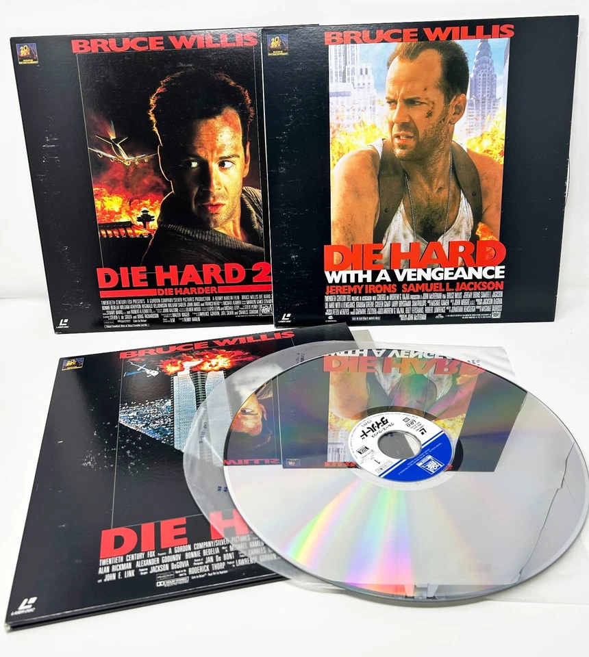 Die Hard Trilogy Collector's Set Japan Laserdisc Box Set PILF-2175 Harder Vengan - Image 3 of 3