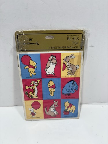 Lot of 3 vintage Hallmark early 80s stickers Peanuts Calendar Pooh Snoopy NEW - Bild 8 von 9
