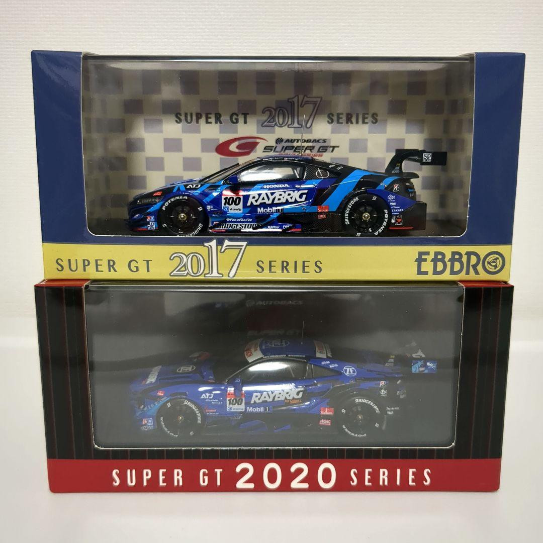 Ebbro Raybrig NSXGT No.100 Set 2017 2020 GT500 Team Ebbro Raybrig NSXGT No.100 Set 2017 2020 GT500 Team