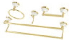 Kingston BAK1113478PB Bar Bathroom Accessory Set Polished Brass