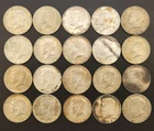 1967 Kennedy Half Dollars, 40% Silver - 1 Roll (20 Coins), $10.00 Face Value