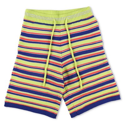 AGBOBLY Mens Multi-Stripe Knit Bermuda Shorts Multicoloured Knit Size M RRP 785
