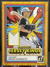 2026 Donruss Baseball Noah Schultz Jersey Kings Gold /10 #PJK-NS White Sox