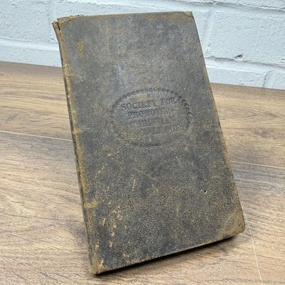 1838 SPCK Das Abendmahl antikes religiöses Buch ledergebunden viktorianisch