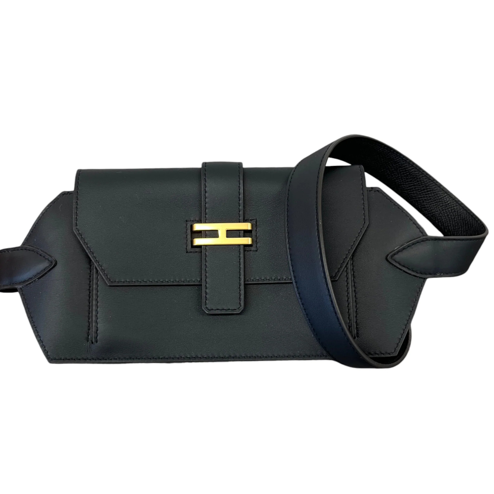 Hermes Women's Elan Pocket 24 Belt Bag Black