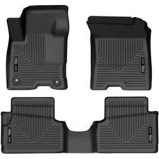 Husky Liners Weatherbeater Black Floor Mat 2Nd Row Durable Laser Fit Usa Made