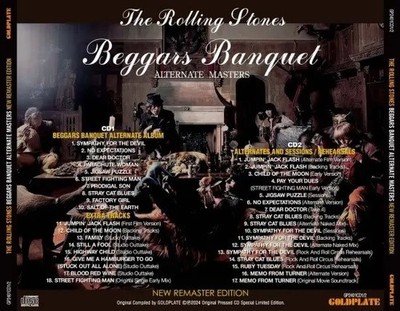 ROLLING STONES   Beggars Banquet Alternate Masters   2CD Goldplate NEU