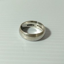 Vintage Mexican Silver Ring, Th89 , Simple Dome Style