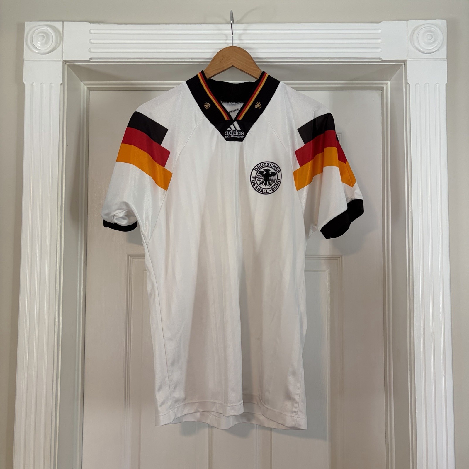 GERMANY TEAM 1992 1994 RETRO VINTAGE FOOTBALL SHIRT JERSEY HOME SIZE L