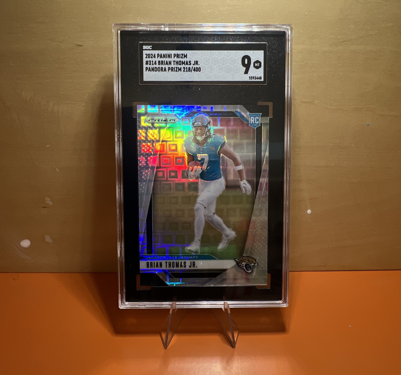 2024 PANINI PANDORA PRIZM #314 ROOKIE BRIAN THOMAS Jr. /400 SGC 9 RC