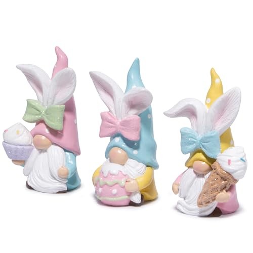 Easter Bunny Gnomes Decorations Spring Spring Table Centerpiece Gifts Set of - Picture 2 of 7