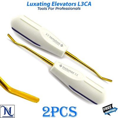 Dental Extraction Instrument Luxating Periotome L3CA Gold Tip Root Elevator PDL