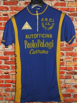 Eroica Maillot Vélo Cyclisme Vintage 70'S Electro Service 50
