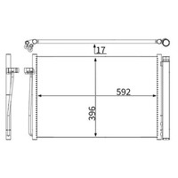 Mahle AC 344 000S Kondensator, Klimaanlage