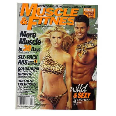 Muscle & Fitness Magazine November 2000 Carol Grow, Bill Davey No Label VG