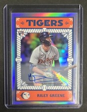 2023 TOPPS BOWMAN CHROME RILEY GREENE #BA-6 ASCENSIONS /150 AUTO RC TIGERS