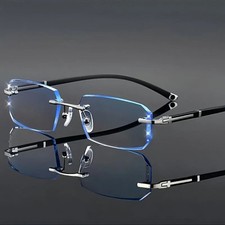1pc Women's Frameless Reading Glasses Anti Blue Light Computer Readers Stylish
