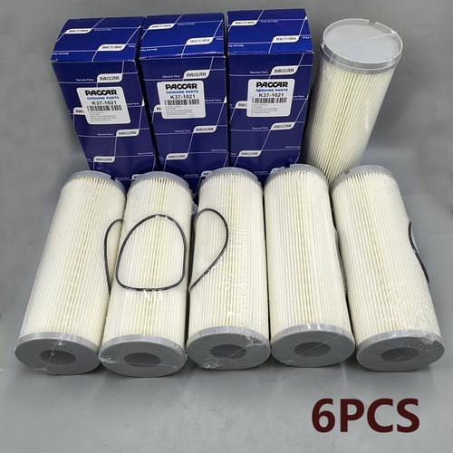 New 6PCS K37-1021 FUEL FILTER ELEMENT For Peterbilt Kenworth For PACCAR