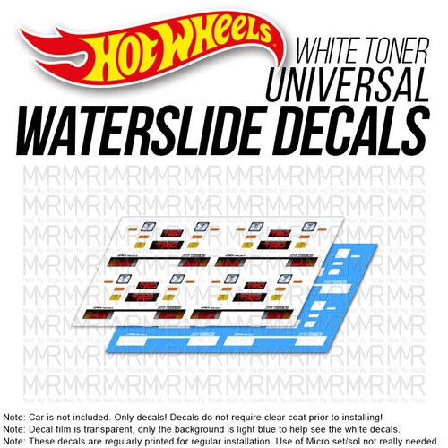 1/64 Scale TOYOTA AE86 Head Tail Light WaterSlide Decal for Hot - Picture 8 of 9