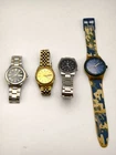 Vintage Watch Lot Seiko 5 Automatic & Swatch Automatic Untested Parts/Repair