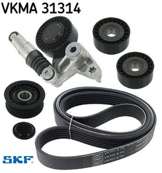 SKF VKMA31314 Keilrippenriemensatz Keilriemen Satz Keilriemensatz-image