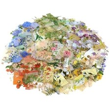 180pcs Transparent Self-Adhesive Floral Stickers for Scrapbooking Journaling