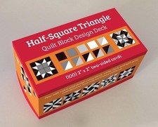 Half-Square Triangle Quilt Block Design Deck by C T Publishing English Book 