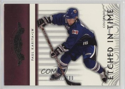 2003 Upper Deck Classic Portraits Etched in Time /1100 Paul Kariya #108 HOF 1k9