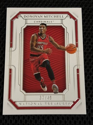 2019 National Treasures Collegiate Basketball #7 Donovan Mitchell /49 Cardinals