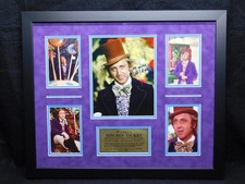 Gene Wilder Signed Autographed Framed 8x10 Photo Willy Wonka Golden JSA COA D