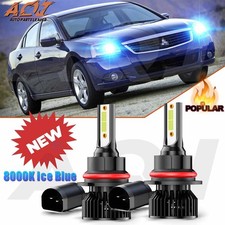 9007 Ice Blue Led Headlight Bulbs Kit Hilo Beam For Mitsubishi Galant 2006-2015