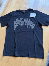 Image of NWT Allsaints Zinc Boyfriend Black Tshirt XS RRP£79