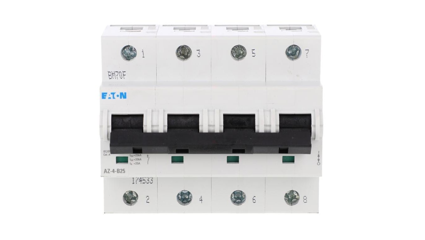Overcurrent Switch 4P B 25A 25kA AC AZ-4-B25 174533