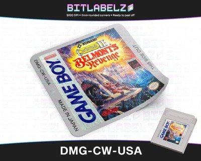 Castlevania II: Belmont's Revenge [DMG-CW-USA] Game Boy Label
