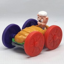 1991 McDonald's Happy Meal Toys Tiny Toon Adventures Flip Cars Dizzy  Hamilton